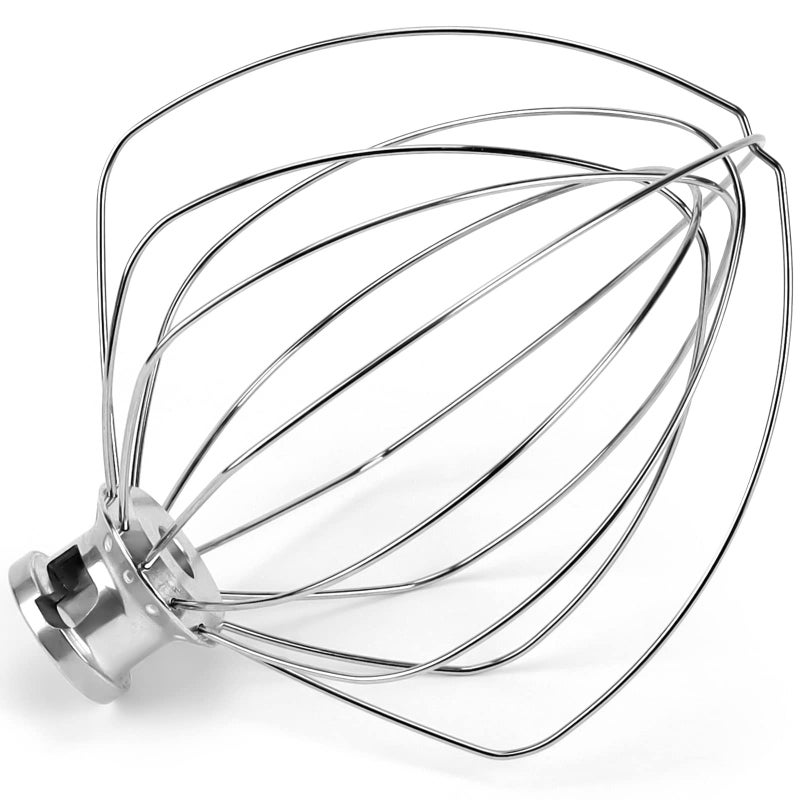 Sikawai KN256WW 6-Wire Whip Kitchen Mixers Attachment Fits for 6 Quart k-i-t-c-h-e-n-a-i-d Bowl-Lift Stand Mixer Accessory Replacement,Stainless Steel Whisk Replaces KV25GOX,KD2661X,KP26M1X,KT2651X by Sikawai - Image 1